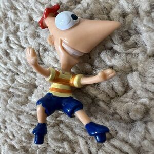 Phineas Flynn Action Figure Disney Phineas and Ferb Poseable Mini Toy